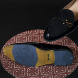 NICHE Black Patent Dazzle Hooked Loafers