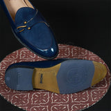 NICHE Blue Patent Dazzle Hooked Loafers