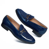 NICHE Blue Patent Dazzle Hooked Loafers