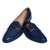 NICHE Blue Patent Dazzle Hooked Loafers