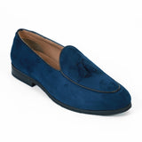 NICHE Blue Suede Dapper Tassel Loafers