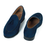 NICHE Blue Suede Dapper Tassel Loafers