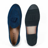 NICHE Blue Suede Dapper Tassel Loafers