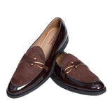 NICHE Brown Patent Dazzle Hooked Loafers