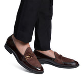 NICHE Brown Patent Dazzle Hooked Loafers