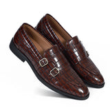 NICHE Cherry Croco Pattern Luxurious Double Monk