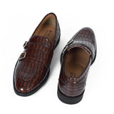 NICHE Cherry Croco Pattern Luxurious Double Monk