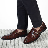 NICHE Cherry Croco Pattern Luxurious Double Monk