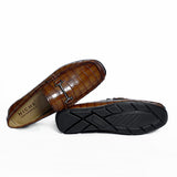 NICHE CHERRY PROFOUND CROCO MOCCASIN - DRVING LOAFER