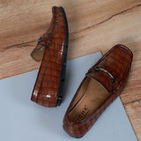 NICHE CHERRY PROFOUND CROCO MOCCASIN - DRVING LOAFER