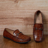 NICHE CHERRY PROFOUND CROCO MOCCASIN - DRVING LOAFER