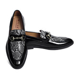 NICHE Black Patent Pablo Horsebit Loafers