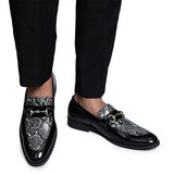 NICHE Black Patent Pablo Horsebit Loafers