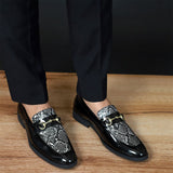 NICHE Black Patent Pablo Horsebit Loafers