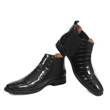 NICHE Black Croc Chelsea Boot